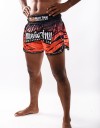 Muay Thai Shorts - "Tiger Stripes" - Orange & Black