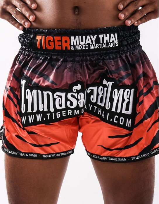 Short Muay-thai et Kick WickedOne Tiger stripes 
