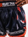 Muay Thai Shorts - "Clawmark" - Black
