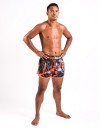 Muay Thai Shorts - "TMT & TMTFS Camo" - Orange