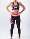 Fitness Tights - "Signature" - Black & Pink