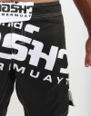 MMA Shorts - "Thai Writing XL" - Black & White