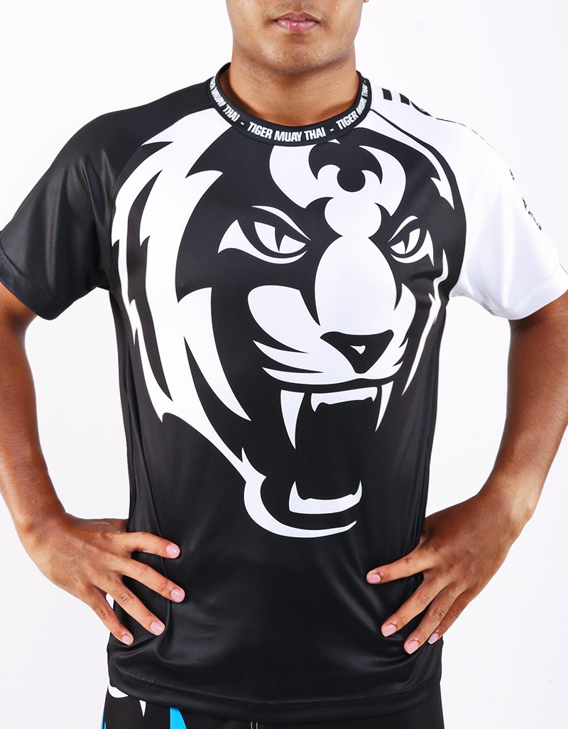 black t shirt with tiger