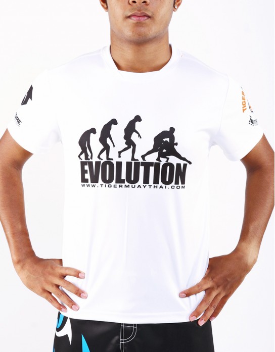 T-Shirt -  "Evolution TMT" - 1stDry - White