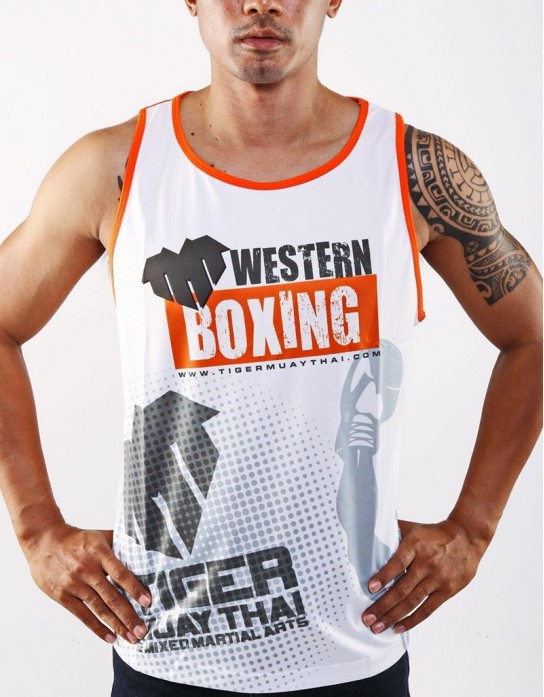 Tank-Top - "Western Boxing" - 1stDry - White