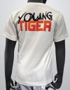 Kids T-Shirt - "Young Tiger" - 1stDry - White & Orange