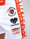 MMA Shorts - "Thai Writing '23" V2 - White