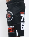 MMA Shorts - "50-50" - Black & White