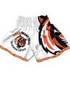 Muay Thai Shorts - "Signature" - White & Orange