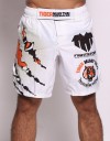 MMA Shorts - "Clawmark" - White