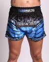 Muay Thai Shorts - "Tiger Stripes" - Blue