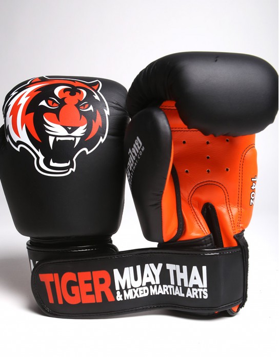 Gloves - Muay Thai - "Signature" - Black & Orange